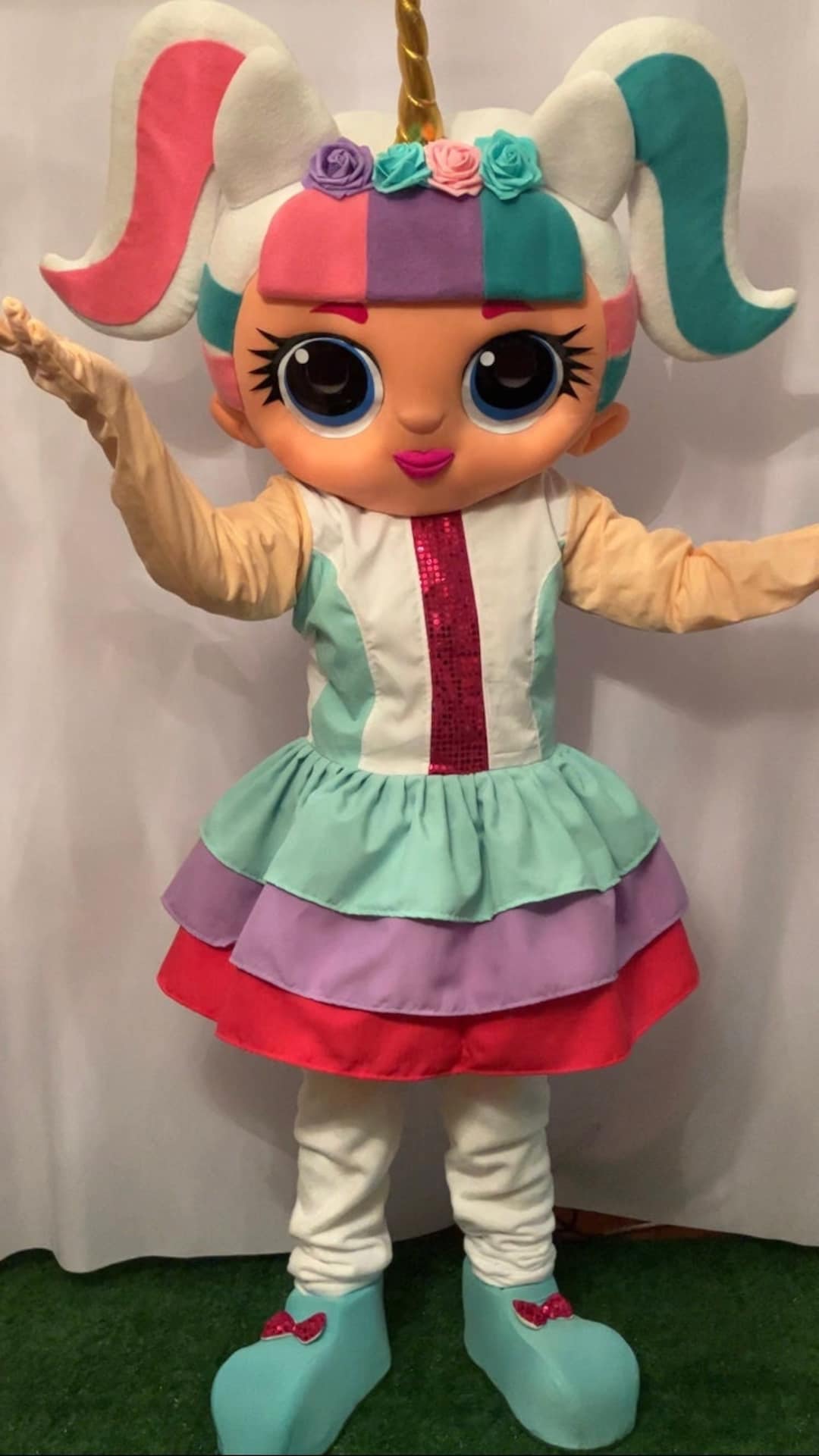 Party Girl Mascot Costume Etsy