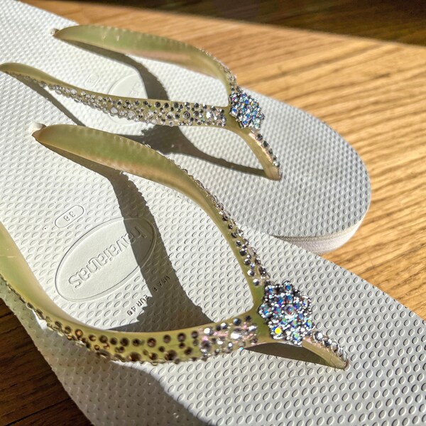 colorful rhinestone sandals