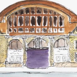 Old Carriage House with Arched Doorways, NYC