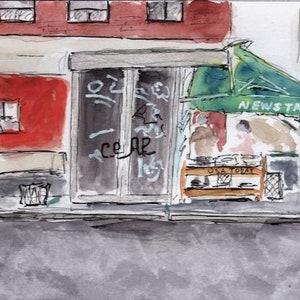 Misspelled Newsstand and Graffiti, NYC