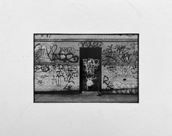 Photographie vintage - Graffiti, Brooklyn, NY 1991