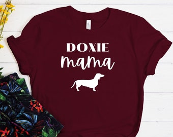 Doxie Mama Shirt, Dachshund Shirt, Dog Mom Shirt, Dachshund Lover Shirt, Dog Lover Shirt, Dog Mom Gifts, Funny Dog Shirt, Gifts for Mom