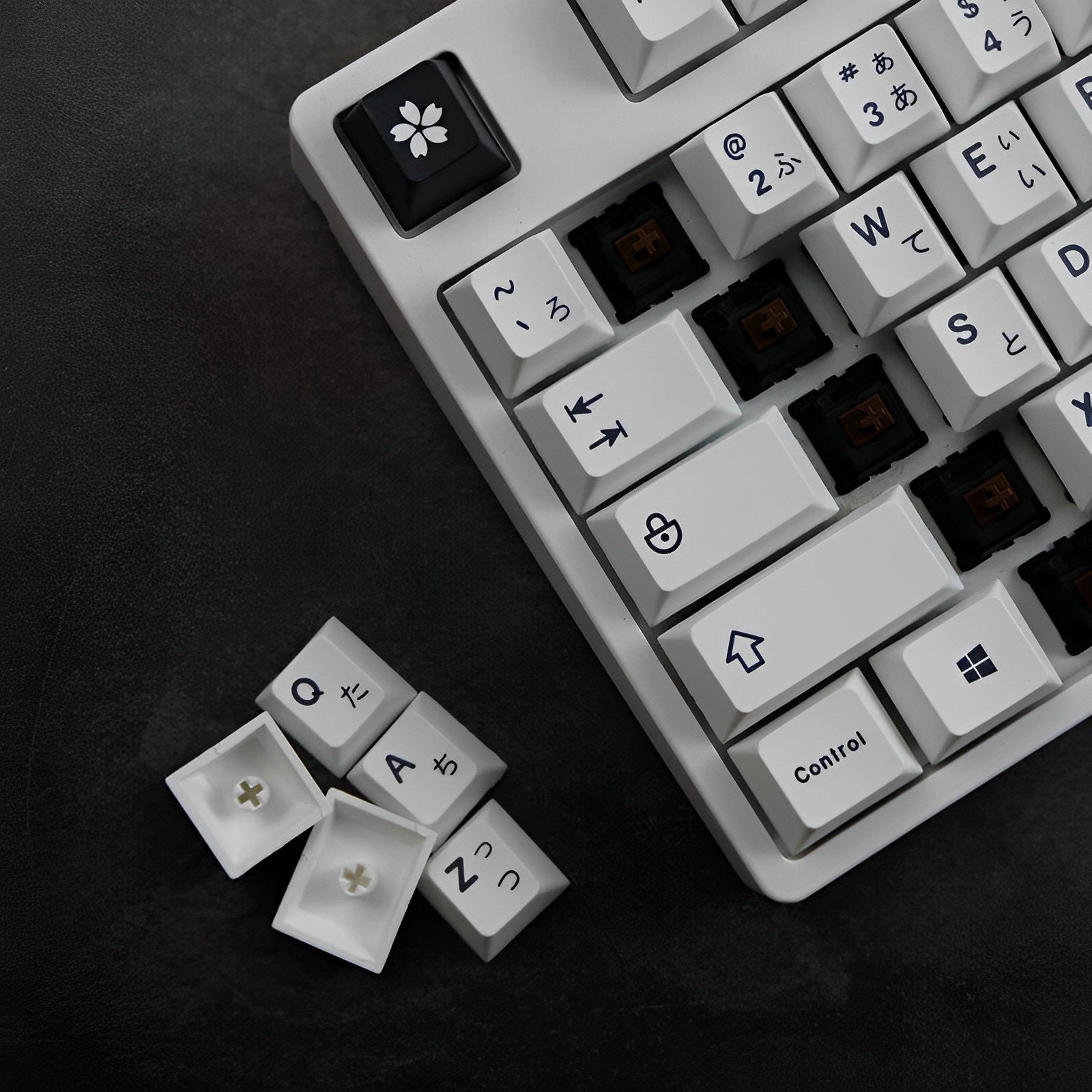 Keycap Set Keycaps Japanese Style Keycaps Custom Keycaps Etsy