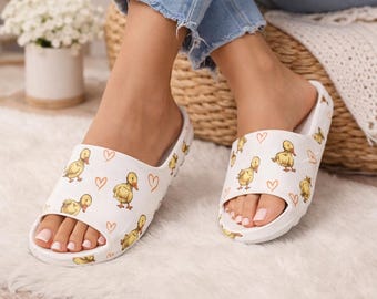 Sandalias de pato unisex, ligeras y divertidas, regalo para amantes de los patos.