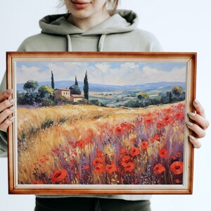 Landscape in France | Wall Art. Digital decoration mural. Acrylic. Wall Art Decoration. Home. Office