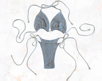 Bikini in lino biologico