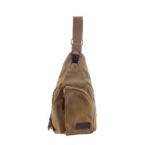 Vintage Canvas Shoulder Sling Pack