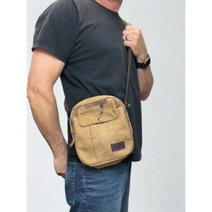 Heavy Canvas Satchel Crossbody Bag