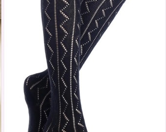 Knee High Lace Trim Sock 2 pair pack