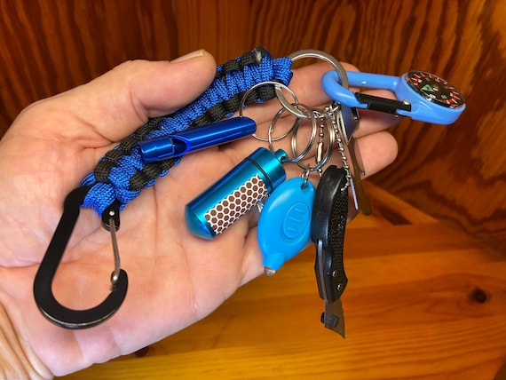 Boy Scout Survival Keychain Kit: Mini Camping Emergency Gear With