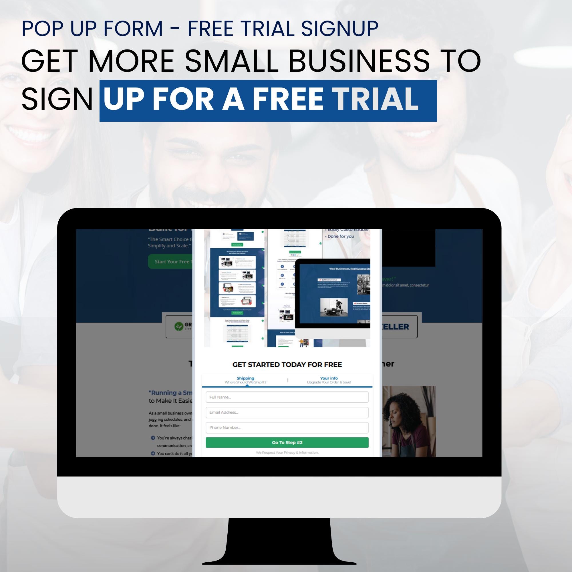 Gohighlevel 2step Sales Funnel Landing Page Sales Page
