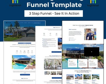 HighLevel | Real Estate Agents | Single Listing Funnel | Real Estate Website | 3 Step Funnel | Real Estate Marketing | Done For You | GHL