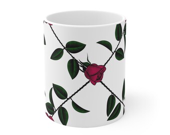 Mug fleuri