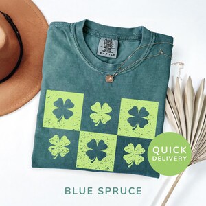St Pattys shirt Shamrock Tee St Pattys shirt Forever Always Womens St Patricks day shirt Womens grid design Cute Irish TShirt Funny Irish
