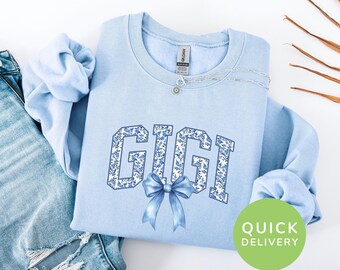 Great gigi sweater Mimi gigi sweaters Cute gigi sweatshirt Mothers Day Gift New Nana Announcement, Gigi Gift, Grammy Shirt Grandma Sweater