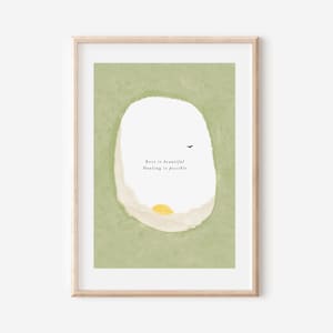 Rest is beautiful, Healing is possible, Self Care Gift, Therapist Office Decor, Quote Wall Print, Inspirational Print, Spiritual wall art