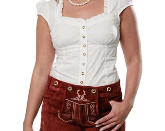 Bavaria Trachten Lederhosen Women, Lederhosen Female. Lederhosen Bavarian Costume, German Lederhosen Chocolate Short Pants