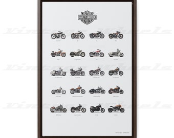 Harley-Davidson Collection, Gift for Boyfriend, Vintage Wheels, Classic motorcycle, Home Decor, Printable Wall Art, Instant Digital Download