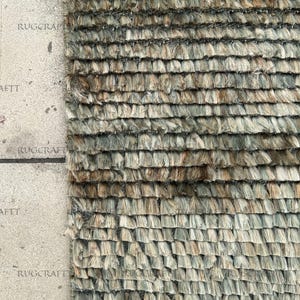 Hand Knotted Green Jute Rug 8x10, Thick Textured Weave Carpet, Eco-Friendly Natural Area Rug for Living Room, Bedroom or Farmhouse Decor