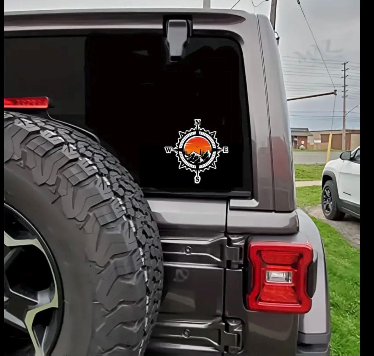 Compass Vinyl Sticker Compass Vinyl Sticker. - Etsy