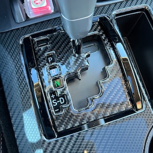 Toyota 4runner Gear Shift Decoration Cover for 4Runner 2010-2024  Carbon Fiber Interior.