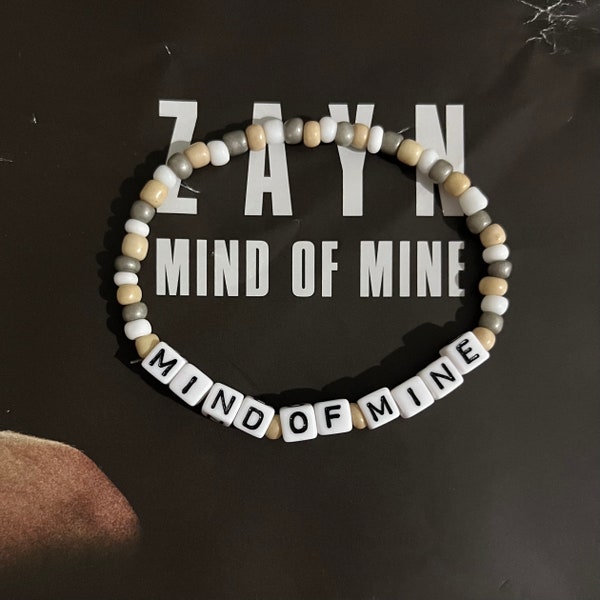 Mind of Mine song bracelets | zayn malik | one direction | elastic beaded bracelet