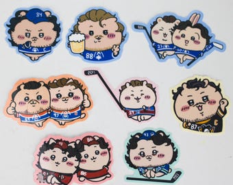 NHL/Hockey - Pegatinas de vinilo troqueladas de hockey Goober