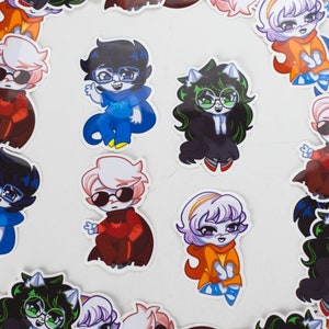 Homestuck - Beta Kids Vinyl Die-cut Stickers - 3”