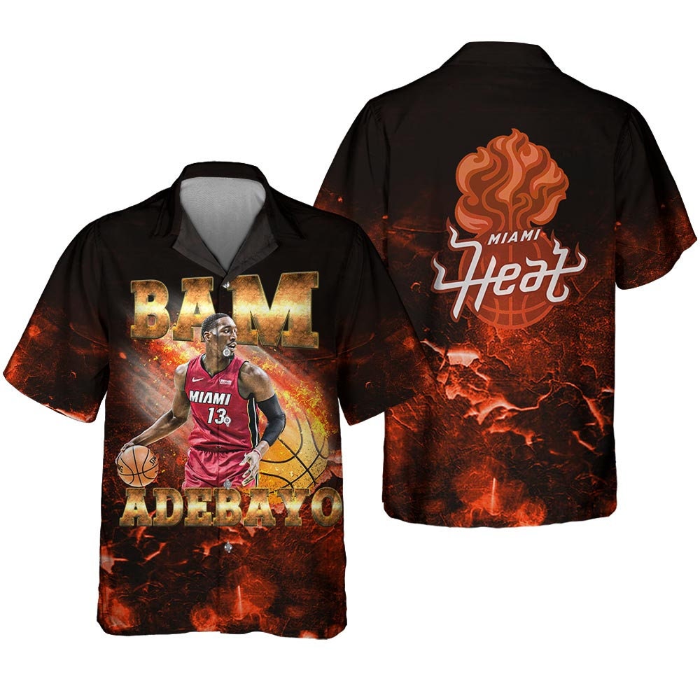 Bam Adebayo 3D Hoodie, Bam Adebayo Basketball V1 Tee, V2 Sport Champion 3D Hoodie