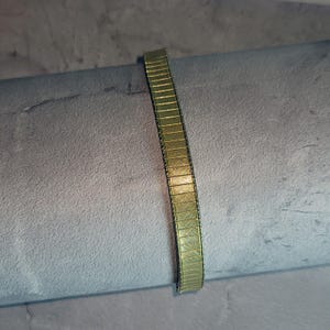 Vintage Speidel Ladies Brushed Gold-Tone Twist-O-Flex Expansion 9mm Watch Band