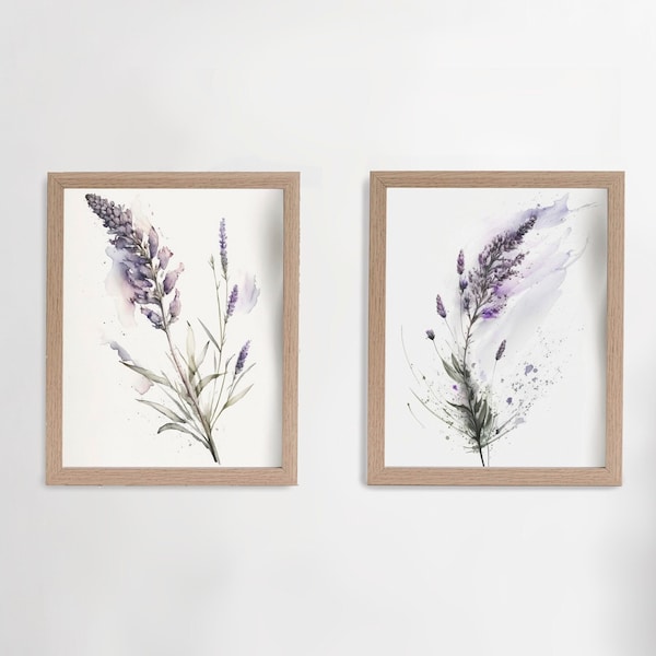 Lavender Wall Art Etsy