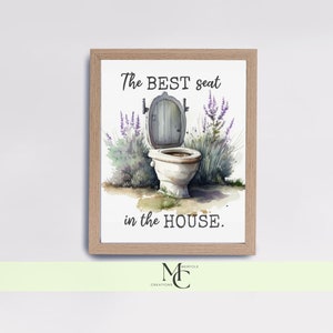Bathroom Decor Wall Art for Bathroom Lavender Wall Decor for Housewarming Gift Bathroom Wall Poster Farmhouse Decor wall INSTANT DOWNLOAD