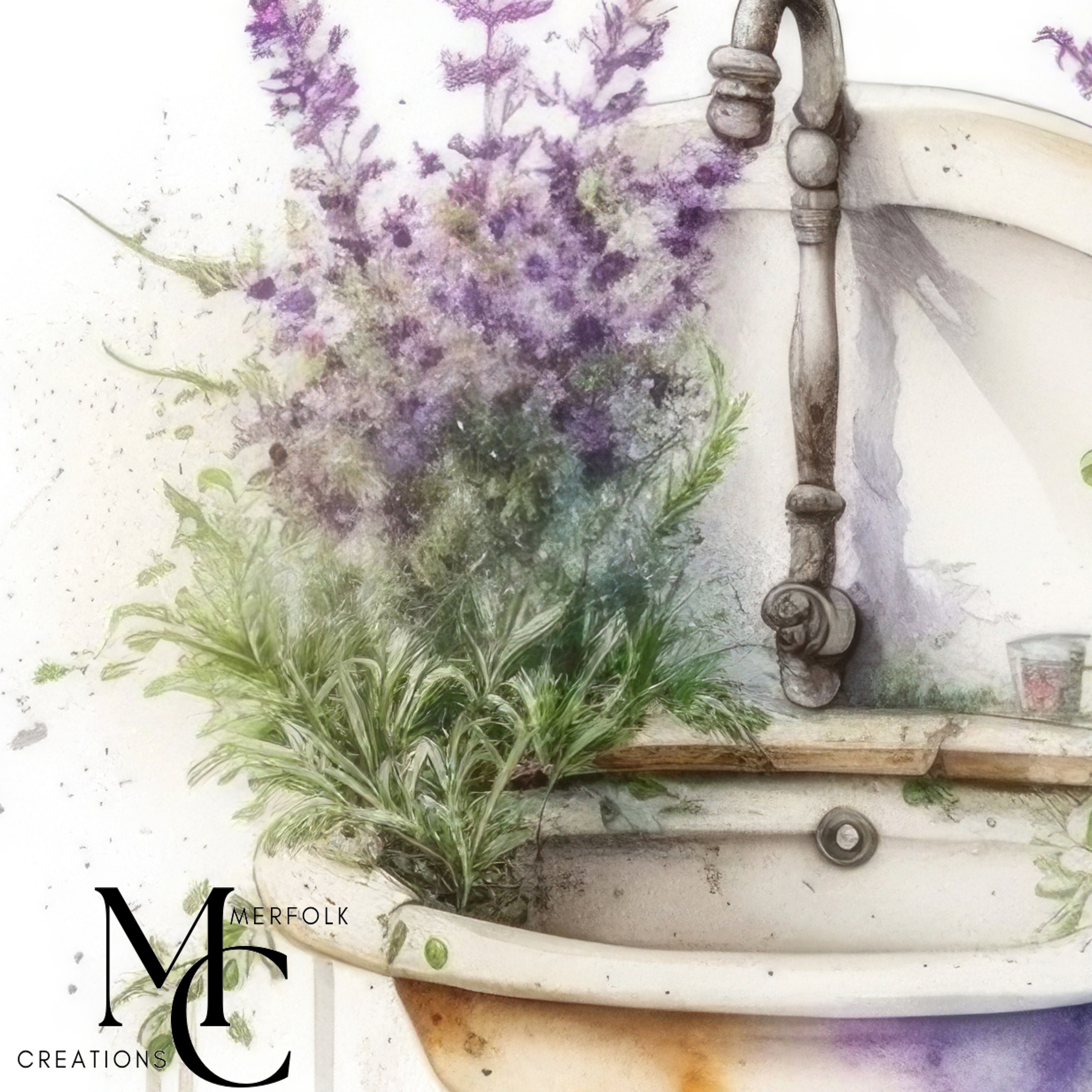 Bathroom Decor Wall Art for Bathroom Lavender Wall Decor for Etsy