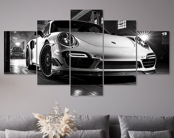 Cherry Blossom Buddha Statue 5 Piece Canvas Wall Art Framed Multi Panel ...