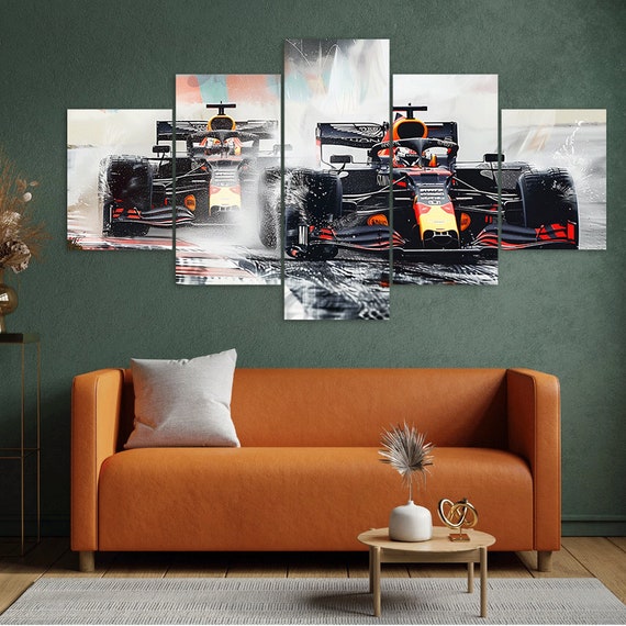 Formule 1 Poster F1 Vettel Leclerc Alonso Hamilton Ferrari 100Th Gp Racing Canvas Schilderijen Wall Art Decor Woonkamer 50x70 cm (19.68x27.55 in) A-277
