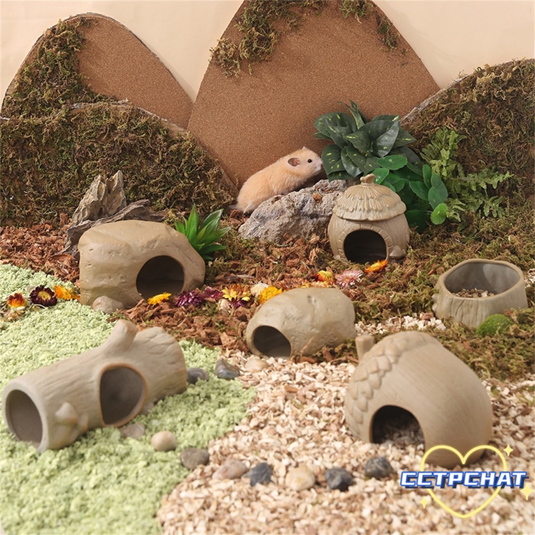 Pine Cone Stone Hamster Ceramic House Dwarf Hamster Syrian Etsy