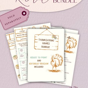 Find a bundle that includes this fact or fiction thanksgiving game featuring thanksgiving theme in brown, yellow and beige colors.