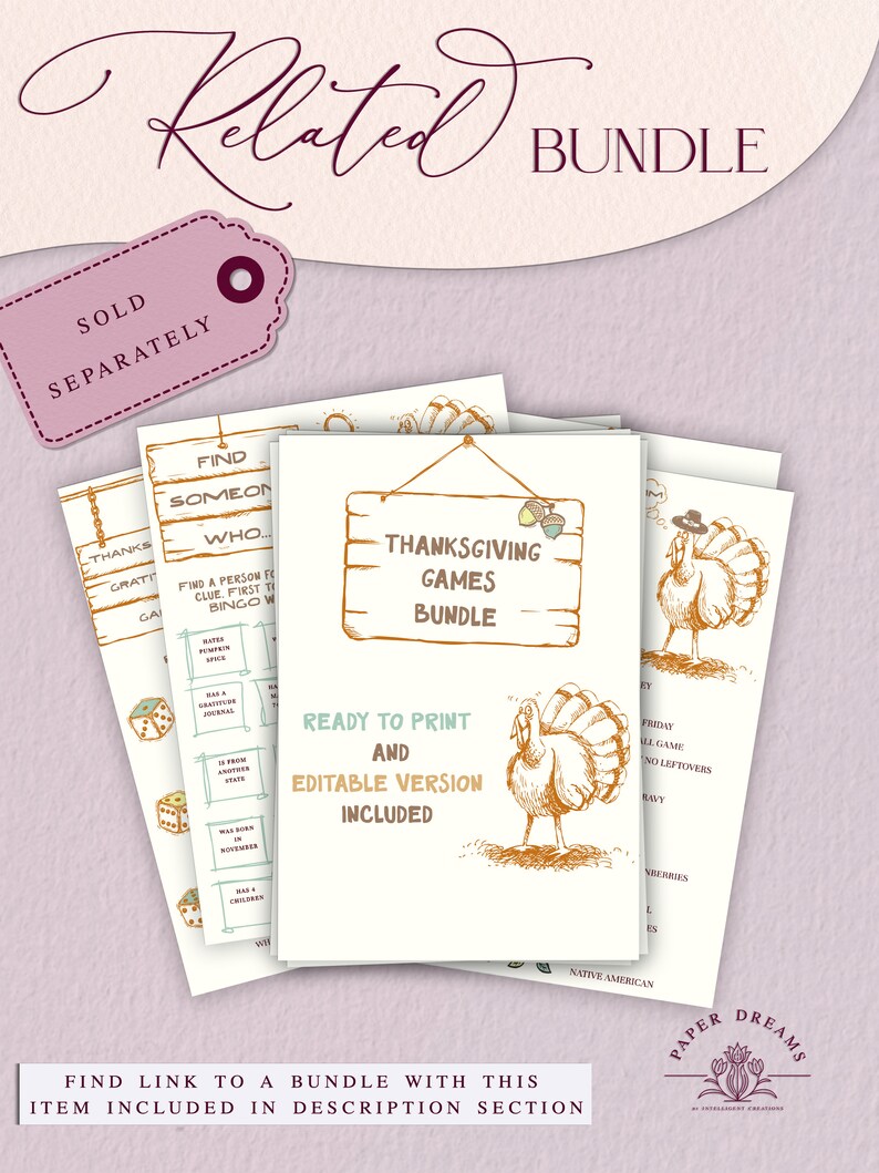 Find a bundle that includes this fact or fiction thanksgiving game featuring thanksgiving theme in brown, yellow and beige colors.