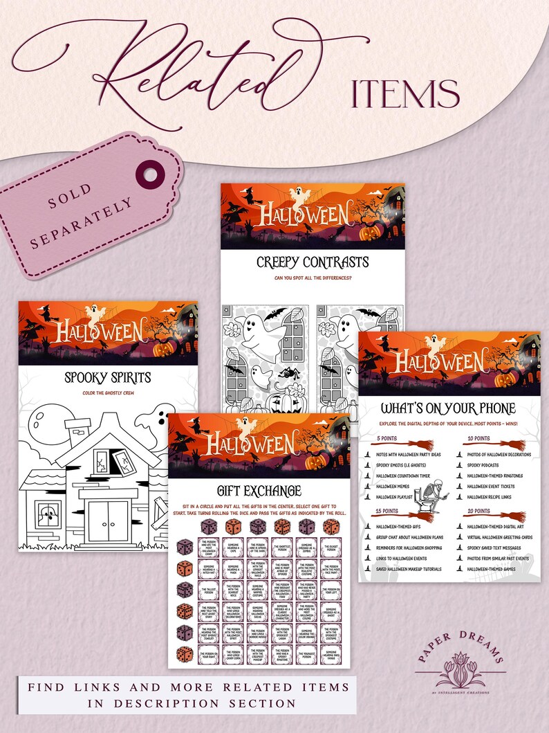 Editable Halloween Drinking Games, Drunk Dice Game, Large Group