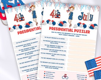 4th of July US presidents fun quiz, Funny July 4th trivia questions,Fourth of July trivia game for adults and kids,Patriotic US trivia night