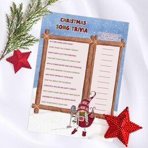 Fun Christmas song trivia game with answers,Christmas trivia questions,Family Christmas party games for adults and kids,Family reunion games