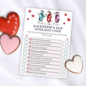 Galentines habe noch nie Spiel, Galentines Tagesspiele, Galentines Partyspiele, Galentines Gang Damen Nachtspiele, Teen Mädchen Nachtspiele