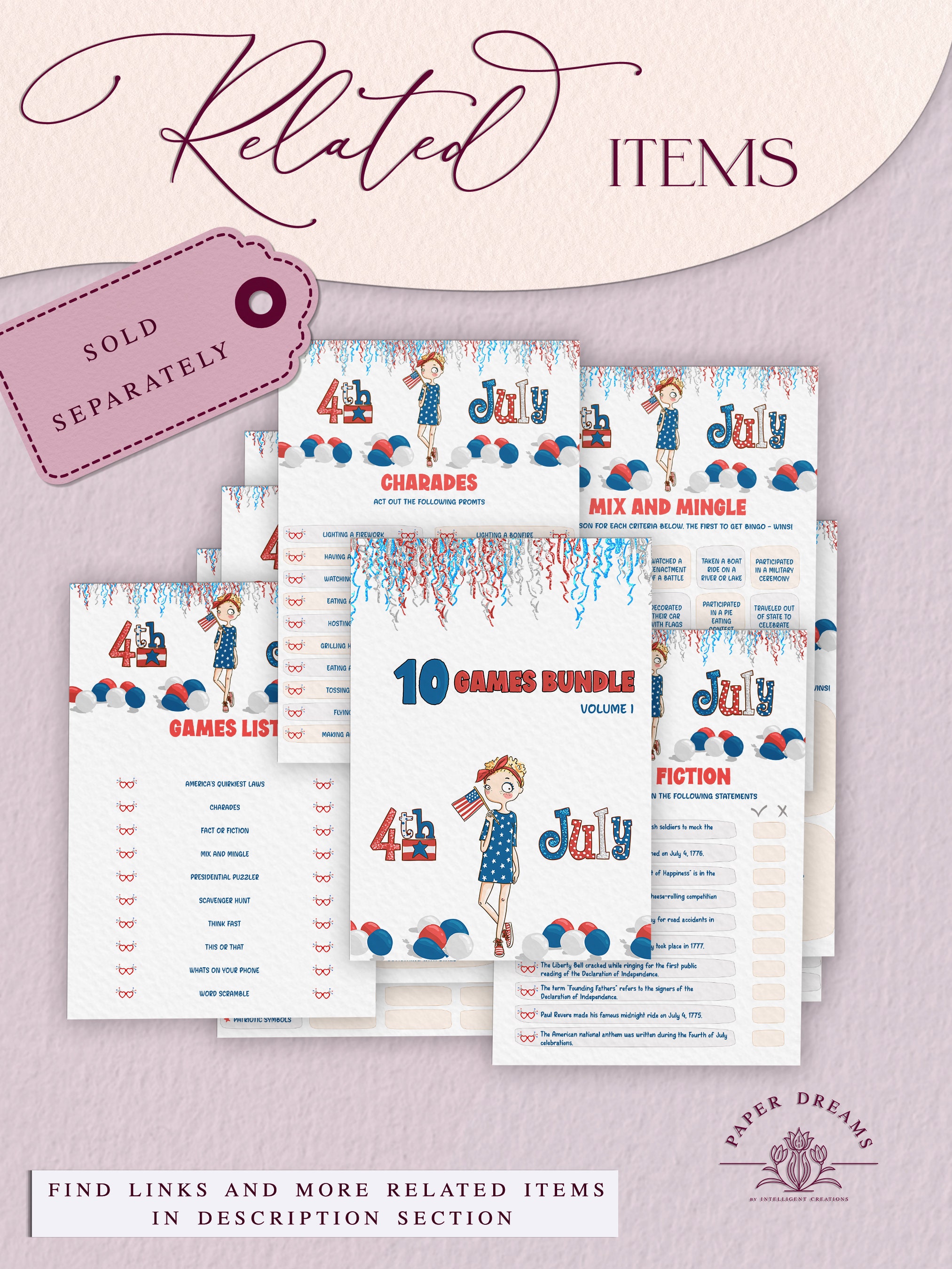 Funny 4th of July Party Game Printable Find Some One Who, Patriotic ...