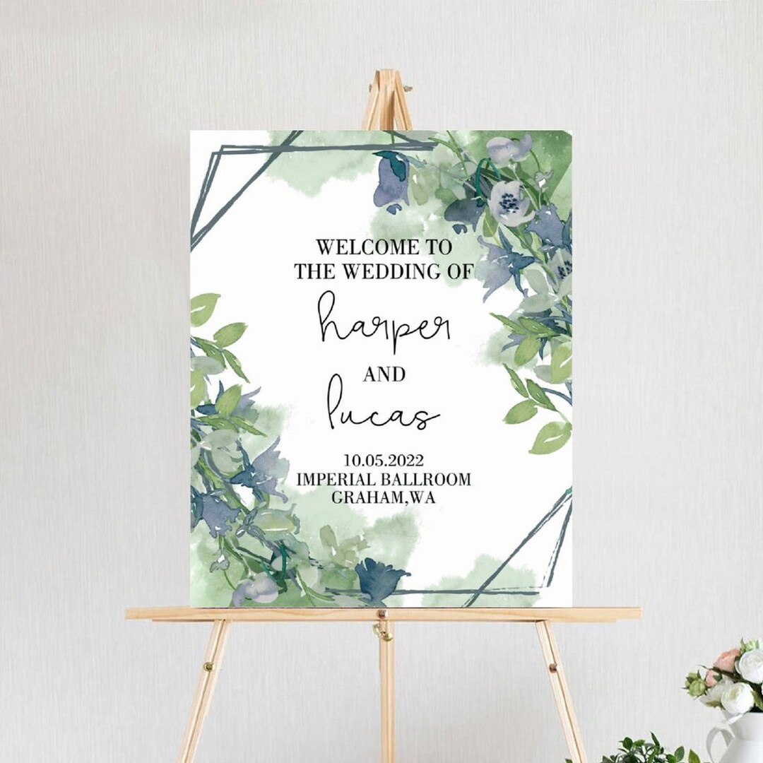 Personalized Wedding Boardcustom Forest Theme Wedding Etsy