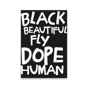 Black Human Vertical Stretched Canvas