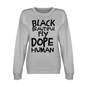 Black Human Unisex Premium Crewneck Sweatshirt