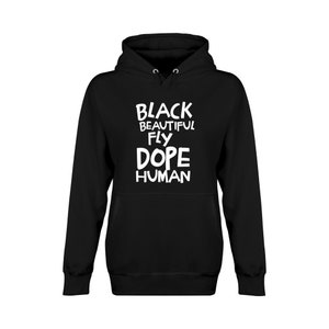 Black Human Unisex Premium Hoodie