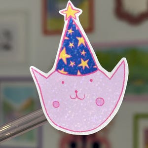 SHINY CAT STICKER