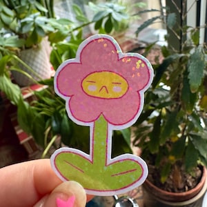 Lindas pegatinas de flores