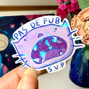 STICKERS HOLOGRAPHIQUE - Pas De Pub SVP